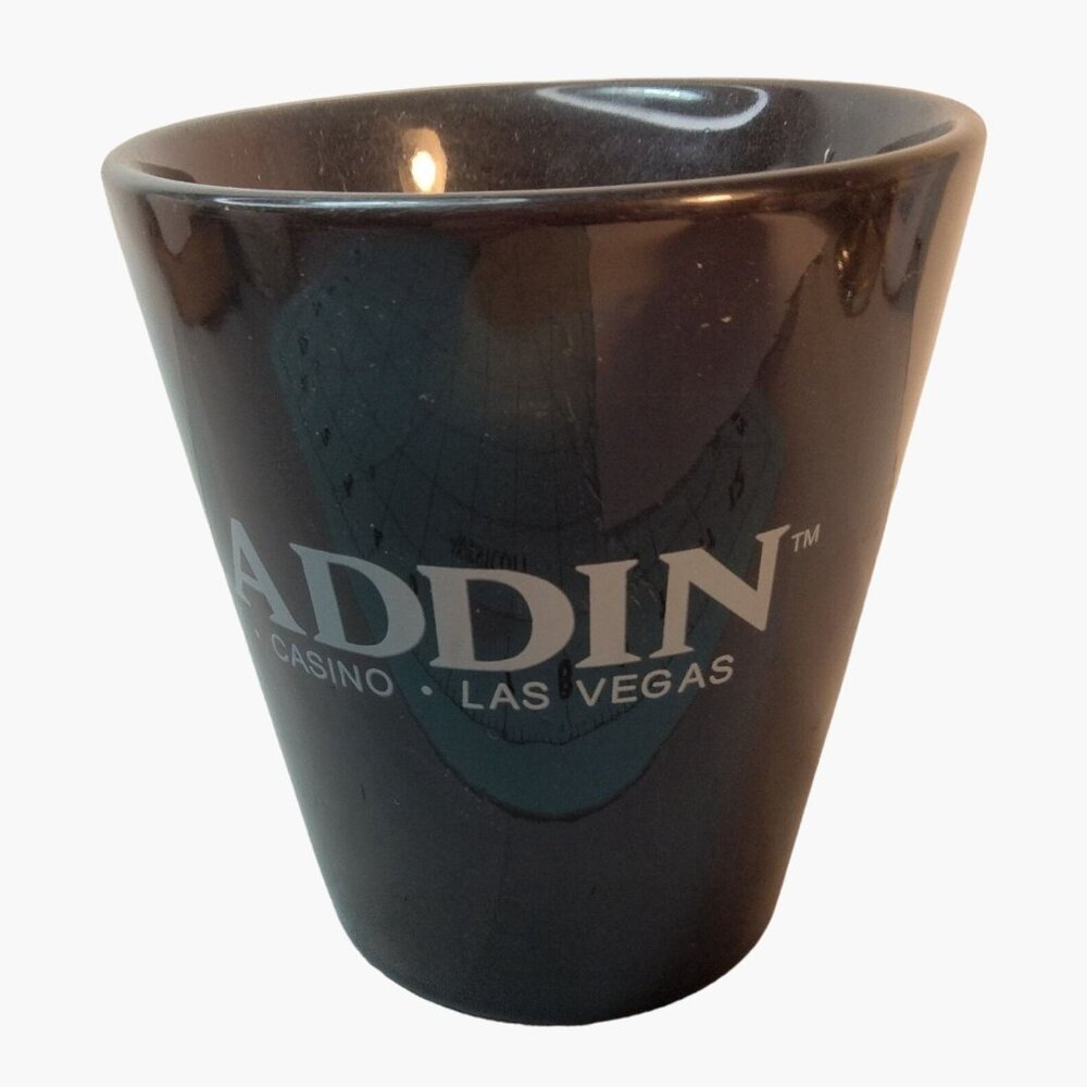 Aladdin Resort Casino Las Vegas Mug Black Ceramic Coffee Cup